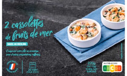 CASSOLETTES FRUITS DE MER SAUCE RIESLING X2
