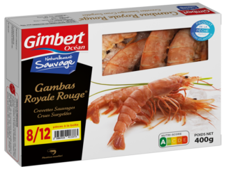 GAMBAS ROYALE ROUGE 8/12 PIECES A LA BOITE
