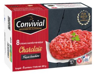 STEAKS HACHES CHAROLAISGROS GRAIN  15% MG