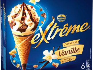 6 CONES EXTREME VANILLE PEPITES DE NOUGATINE