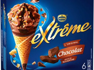 6 CONES EXTREME CHOCOLAT PEPITES DE NOUGATINE