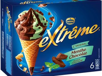 6 CONES EXTREME Menthe Chocolat Pépites de chocolat