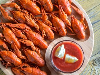 ECREVISSES DE LOUISANE CUITES A LA NAGE