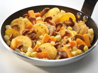POÊLEE GIROLLES ET LEGUMES ANCIENSau beurre persillé
