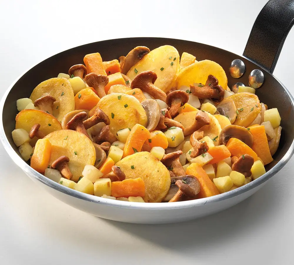 POÊLEE GIROLLES ET LEGUMES ANCIENSau beurre persillé