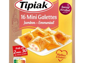16 MINI GALETTES APERITIVES JAMBON EMMENTAL