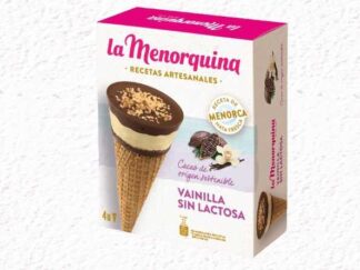 4 CONES  VANILLE SANS LACTOSE