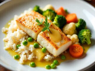 COLIN D’ALASKA SAUCE CITRON ET RIZ AUX PETITS LEGUMES