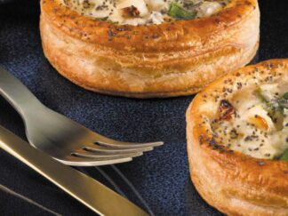 4 CROUSTILLANTS ST JACQUES  ASPERGES SAUCE CREME CITRONNEE