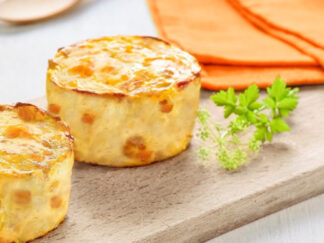 4 MINI GRATINS POMME DE TERRE PATATE DOUCE ET MUSCADE