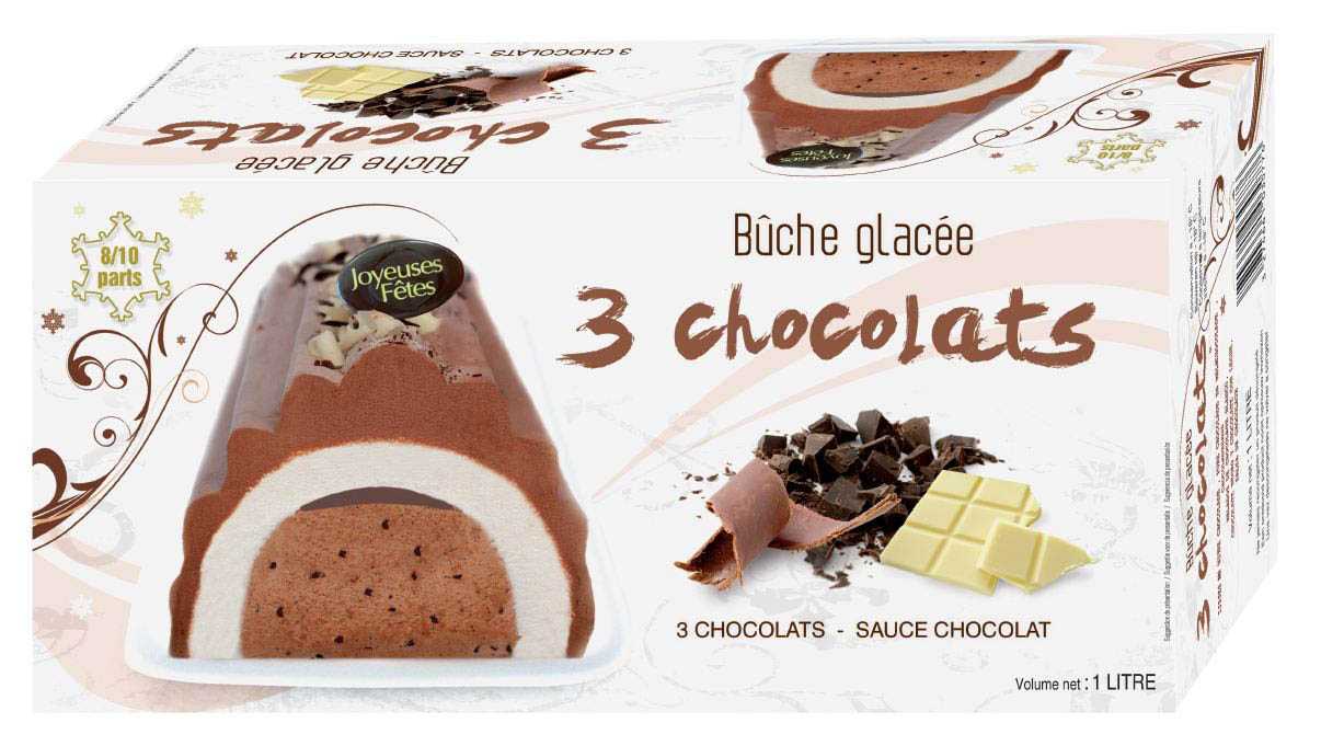 BUCHE 3 CHOCOLATS