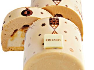 BUCHE ARTISANALE CARAMEL AU BEURRE SALE ET POIRE