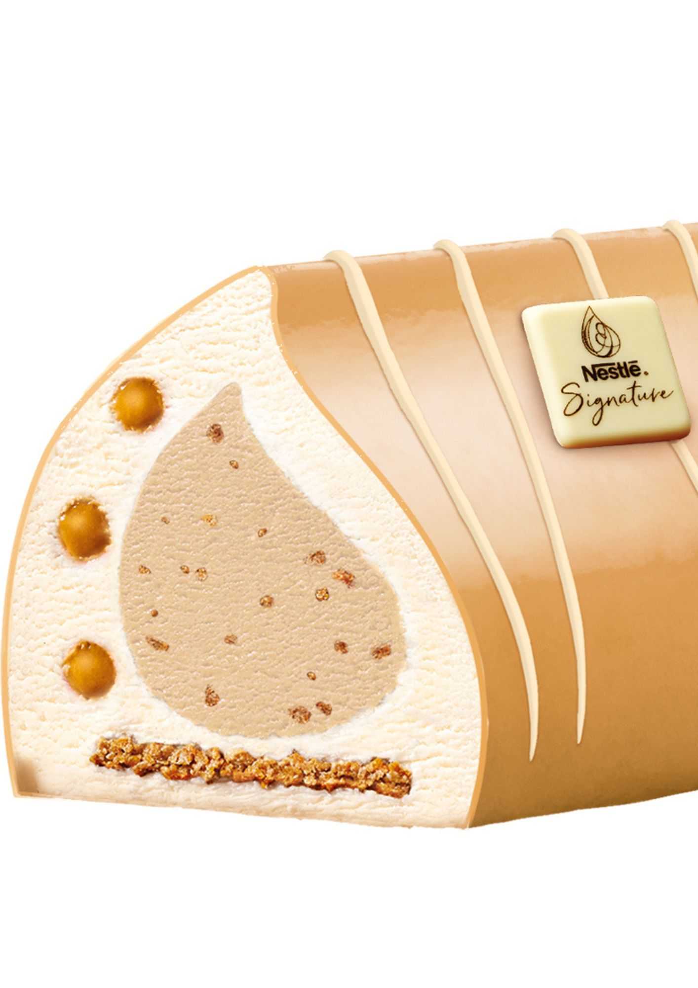 BUCHE VANILLE BOURBON CARAMEL PECAN