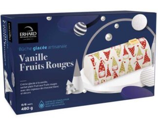 BÛCHE VANILLE FRUITS ROUGES