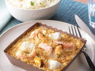 2 GRATINS FRUITS DE MER A LA BRETONNE